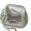 Macramé Clutch tas eucalyptus groen