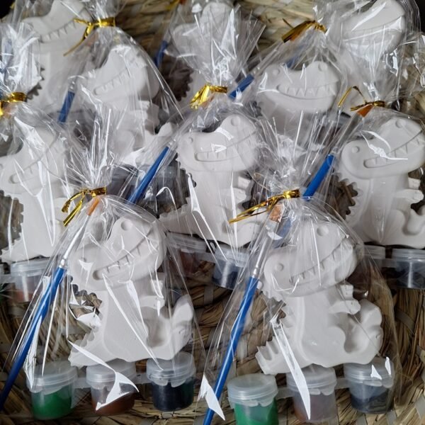 Gips vormen verfsetje dinosaurus dino ingepakt