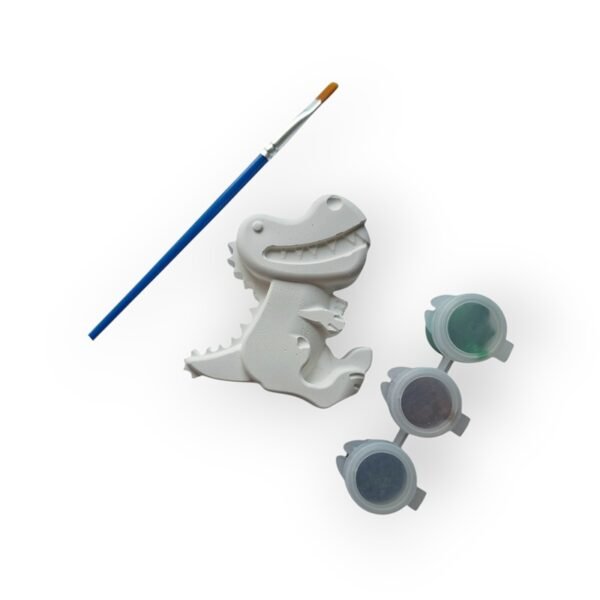 Gipsvorm verfsetje dinosaurus dino