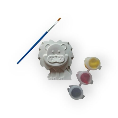 Gipsvorm verfsetje leeuw