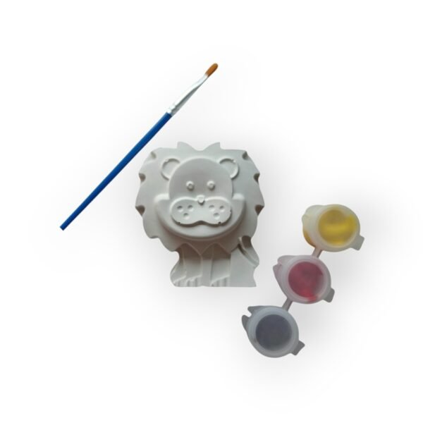 Gipsvorm verfsetje leeuw