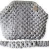 Macramé Clutch tas in 2 tinten grijs