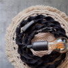 Macramé lichtsnoer zwart