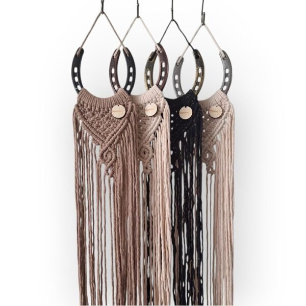 Macramé wanddecoraties hoefijzer Macramé wanddecoraties hoefijzer