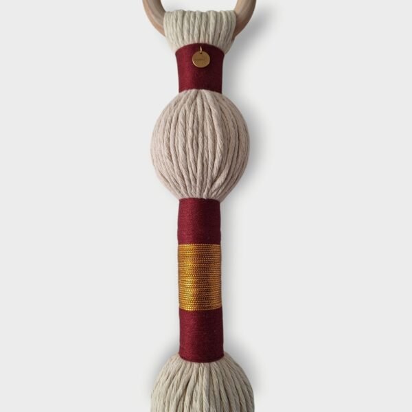 Wanddecoratie bubble rood goud