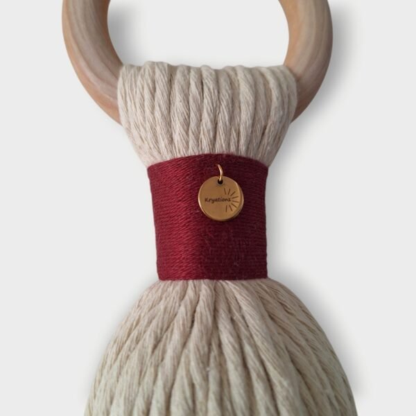 Wanddecoratie bubble rood goud