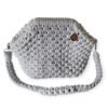 Macramé Clutch tas in 2 tinten grijs Macramé Clutch tas in 2 tinten grijs