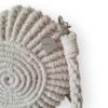 Macramé schelp tas in crême Macramé schelp tas in crême