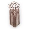 Wanddecoratie Lotus (hout) taupe crême