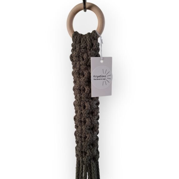 Plantenhanger Yara legergroen met okergele pot 2 Plantenhanger Yara legergroen met okergele pot 2