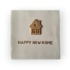 Tekst tegeltje - happy new home mat goud Tekst tegeltje - happy new home mat goud