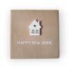 Tekst tegeltje - happy new home wit Tekst tegeltje - happy new home wit