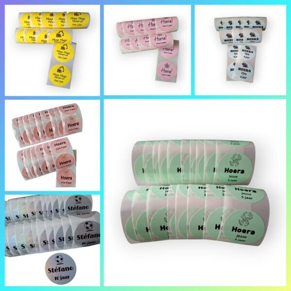 traktatiestickers collage traktatiestickers collage