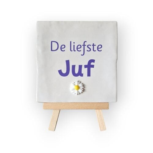 tekst-tegeltje-liefste-juf-paars tekst-tegeltje-liefste-juf-paars