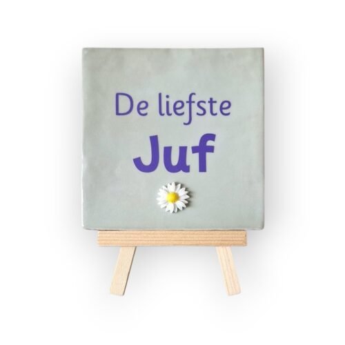 tekst-tegeltje-liefste-juf-paars tekst-tegeltje-liefste-juf-paars