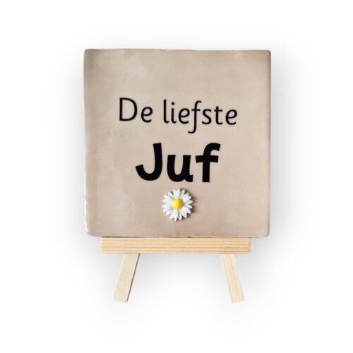 tekst-tegeltje-liefste-juf-zwart tekst-tegeltje-liefste-juf-zwart