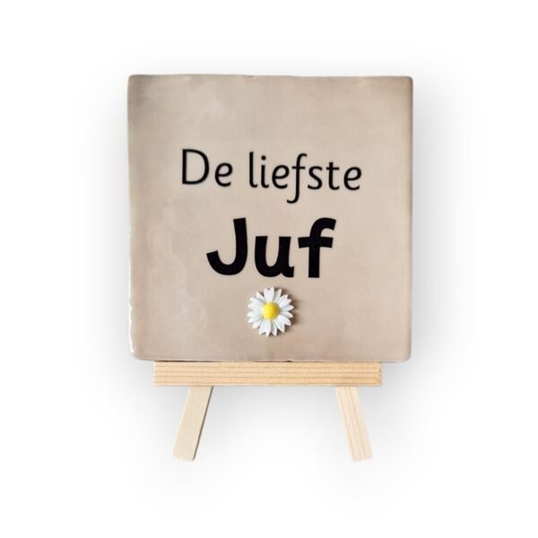 tekst-tegeltje-liefste-juf-zwart tekst-tegeltje-liefste-juf-zwart