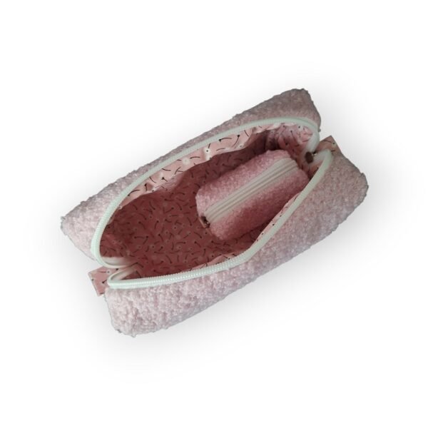 toilettas-set-roze3 Toilettas Teddy, roze, set van 2 (XS & M)